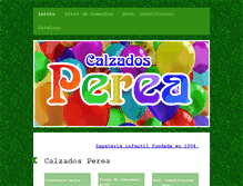 Tablet Screenshot of calzadosperea.es